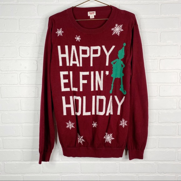 Happy Elfin Holidays Christmas Sweater 